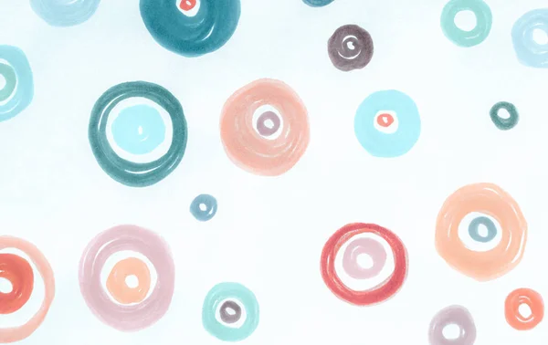 Red Circle Template. Watercolor Radial Wallpaper.