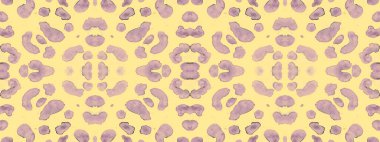 Kusursuz Leopar Tekrarla. Kahverengi Kamuflaj Benekleri. 