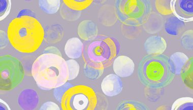 Renkli Çember Şablonu. Çocuk Arkaplanı. 