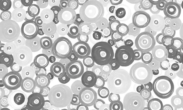 Beyaz Daireler Düzeni. Grunge Polka Noktaları 