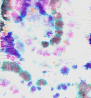 Psikedelik Çember ile Soyut Doku. Batik. 