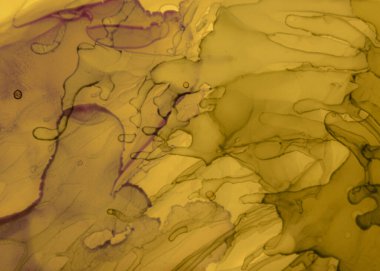 Siyah ve Sarı Soyut Mermer Doku. Koyu 