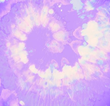 Pastel Hippi Gömleği. Soyut Çember Deseni. 