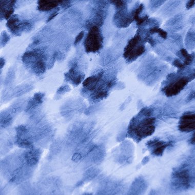 Soyut Su Boyası. Indigo Denim Ink Boya Yazdırma. 