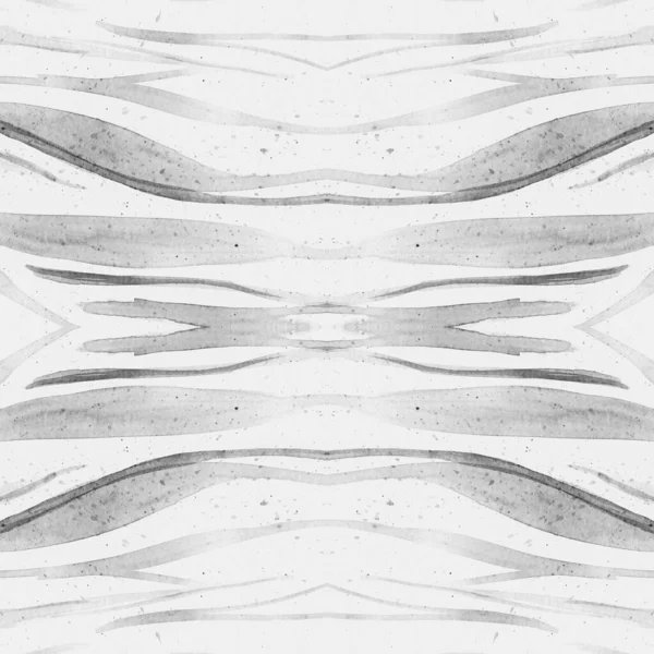 Seamless Zebra Pattern. Watercolor Animal Fur. — Stock Photo, Image