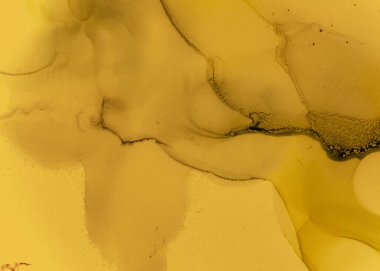 Siyah ve Sarı Soyut Mermer Deseni. Renk 