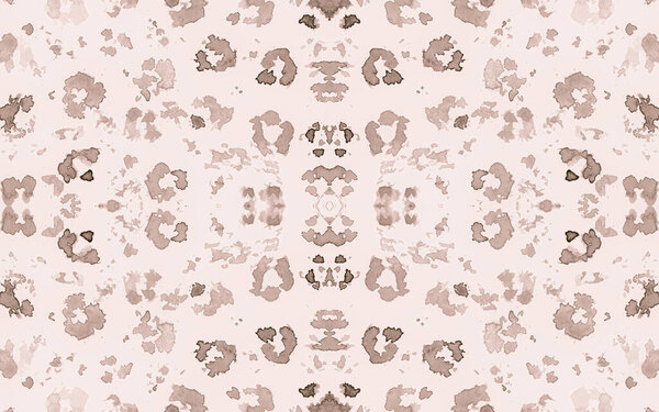 Seamless Leopard Imitation. Watercolour Cheetah 