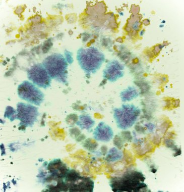 Doku, kravat boyası. Sanatsal Suluboya Desenleri. 