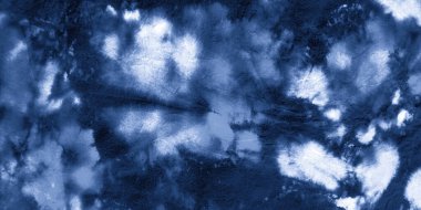 Soyut Suluboya Lekeleri. İndigo Denim Mürekkebi 
