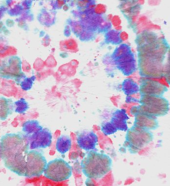 Renkli kravat boyası. Hippi Grunge Efektleri. Sanatsal 