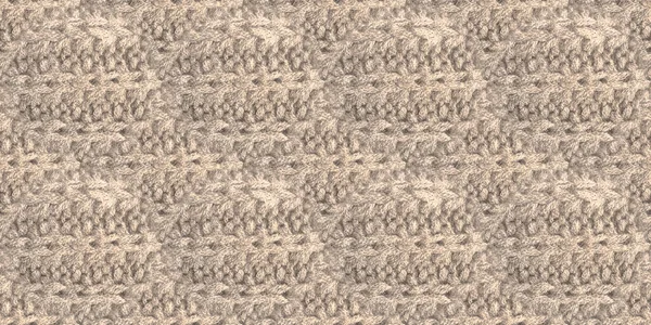 Brown Thread Pattern. Organic Knit Texture. — Stock Photo, Image