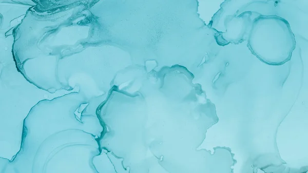 Teal pasztell áramló víz. Blue Cloud Divat — Stock Fotó