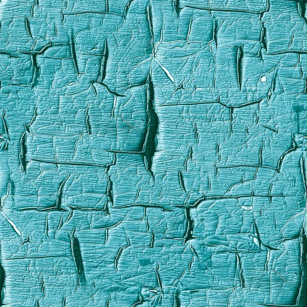 Blue Shabby Painted Wood. Worn Crack Wallpaper.