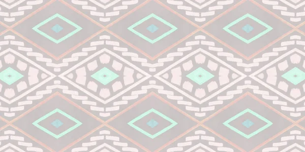 Fondo de pantalla étnico sin costuras. Textura bohemia de Ikat — Foto de Stock