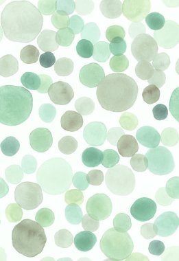 Kusursuz Çember Doku. Suluboya Ökaliptüs 