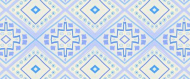 Etnik Düzen. Indigo Modern Kabile Duvar Kağıdı. 