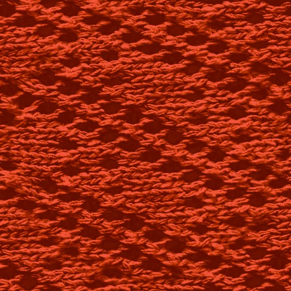 Tricô nórdico vermelho. Xmas tecido escandinavo. — Fotografia de Stock