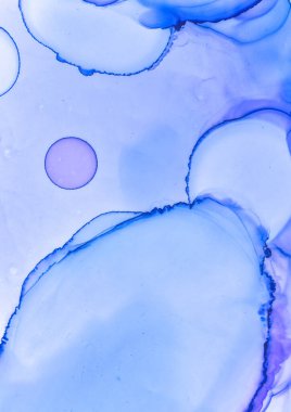 Ultramarine Akışkan Resimler. Sanatsal Alkol 