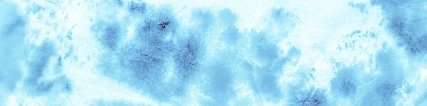 Aquarell-Farbkleckse. Blauer Himmel Krawatte Dye Print. — Stockfoto