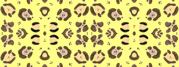 Naadloze Luipaard Wallpaper. Bruin Samenvatting — Stockfoto