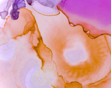 Ruhsal Sanat dokusu. Sıvı Mürekkep Yıkama Arkaplanı. 