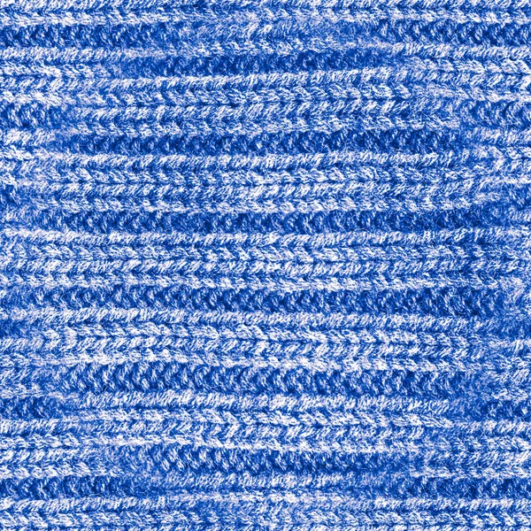 Fond d'écran tricot sans couture. Modèle fait à la main. Bleu — Photo