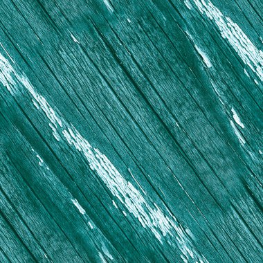 Turkuaz, eski püskü, boyalı ahşap. Eskimiş Çatırtı 