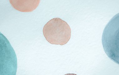 Mavi Yazı Çemberi deseni. Suluboya Dairesel 