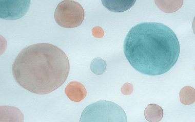 Kırmızı Yazı Çemberi deseni. Suluboya Yuvarlak 