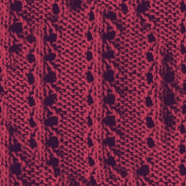 Natal escandinavo. Repetição de lã abstrata. Vermelho. — Fotografia de Stock