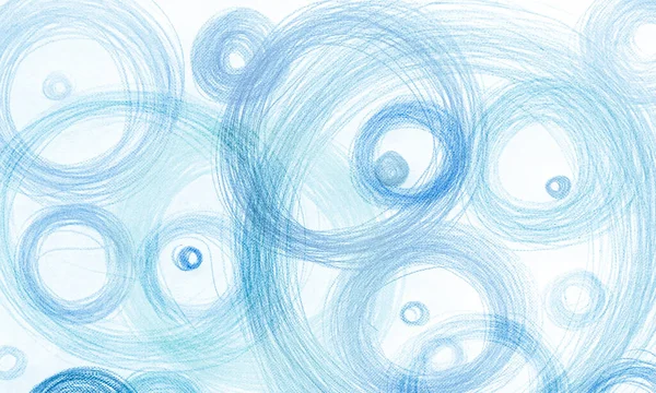 Vit Scribble Circle Surface. Akvarell Radial — Stockfoto