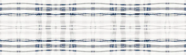 Blue Square Picnic. Seamless Gingham Tweed. — Stock Photo, Image