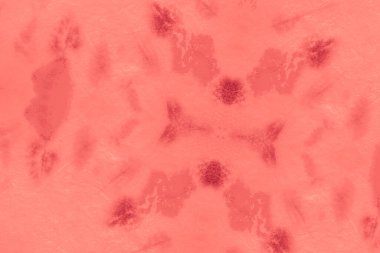 Canlı Coral Batik Shibori dokusu. Soyut 