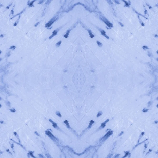 Seamless Indigo Dyed Texture Shibori. Abstract — Stock Photo, Image