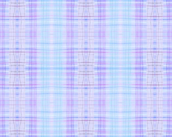 Stampa Blue Check. Coperta plaid ad acquerello. — Foto Stock