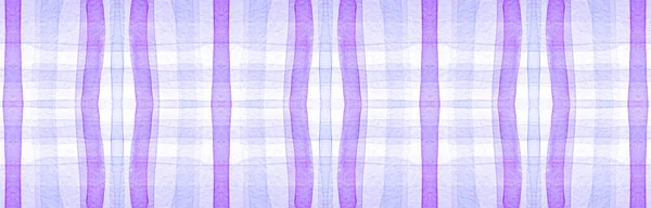 Cheques de franela púrpura. Raya de acuarela —  Fotos de Stock