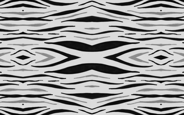 Seamless Zebra Stripes. Fashion Animal Banner. — Stock Photo, Image