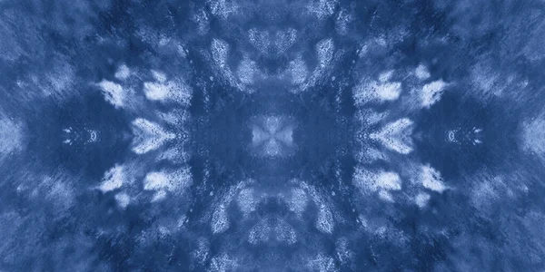 Seamless Denim Dyed Texture Shibori. Abstract — Stock Photo, Image