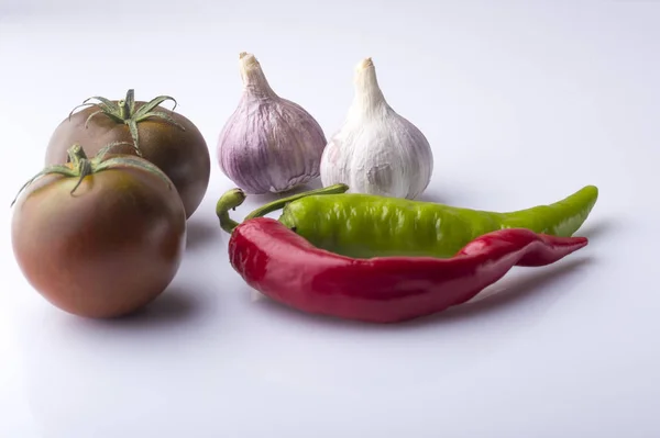 Mistura Vegetal Alho Cebola Tomate Ervas Uma Excelente Escolha Para — Fotografia de Stock