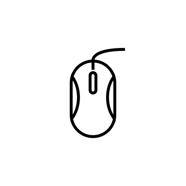 Anahat veya çizgi stil vektör illüstrasyon fare simge — Stok Vektör