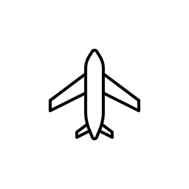 Araçlar izole uçak simge vektör ulaşım