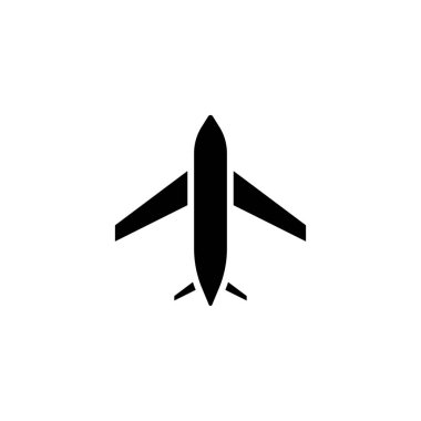 düzlem simgesi katı. araç ve ulaşım simgesi stok