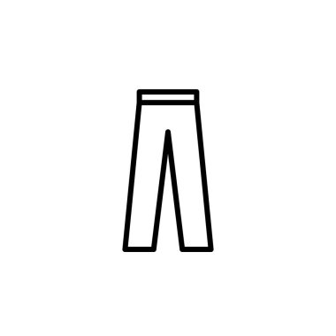 çizgi stili ile pantolon simgesi. moda simgesi