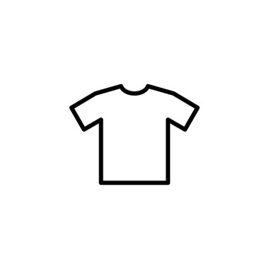 çizgi stili ile gömlek simgesi. moda simgesi