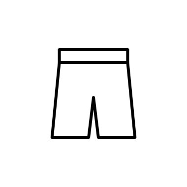 çizgi stili ile şort simgesi. moda simgesi
