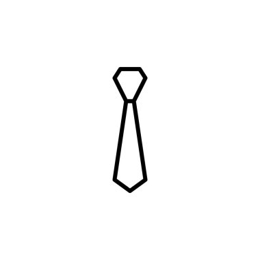 kravat simge çizgi stili ile. moda simgesi