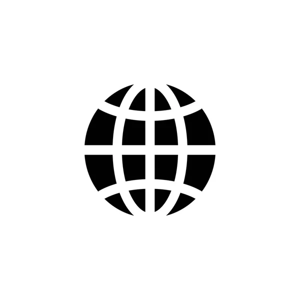 Icona del browser con icona in stile glifo illustrazione vettoriale — Vettoriale Stock