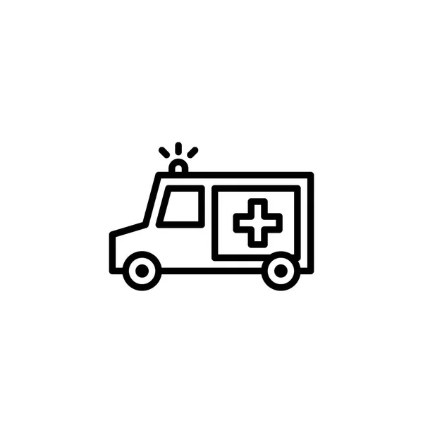 Ambulans ikon lager av transportfordon isolerade vektor — Stock vektor