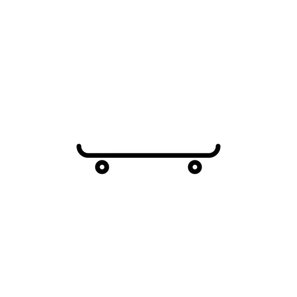 Skateboard-Symbol mit Linienstil. Vektorillustration — Stockvektor