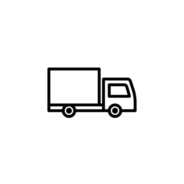 Delivery truck icon. line style icon vector illustration — Stock Vector